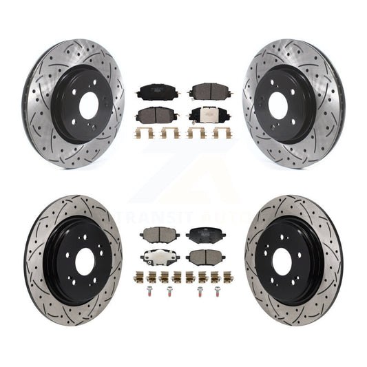 Coated Disc Rotors and Ceramic Brake Pads Kit-KDT-101858