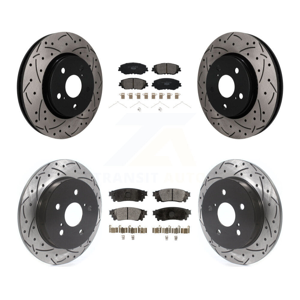 Coated Disc Rotors and Ceramic Brake Pads Kit-KDT-101874