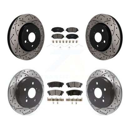 Coated Disc Rotors and Ceramic Brake Pads Kit-KDT-101874