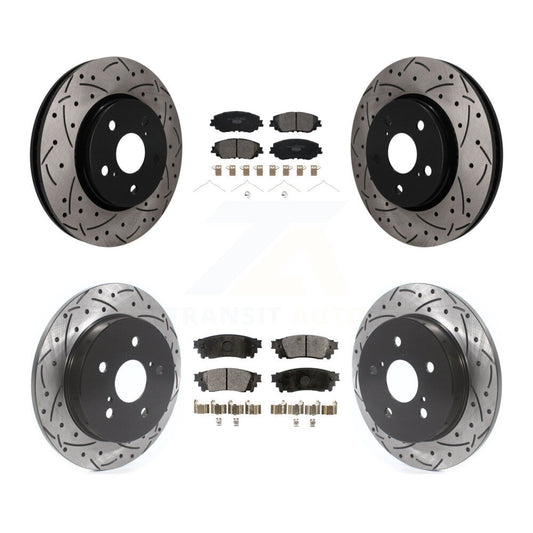 Coated Disc Rotors and Ceramic Brake Pads Kit-KDT-101874
