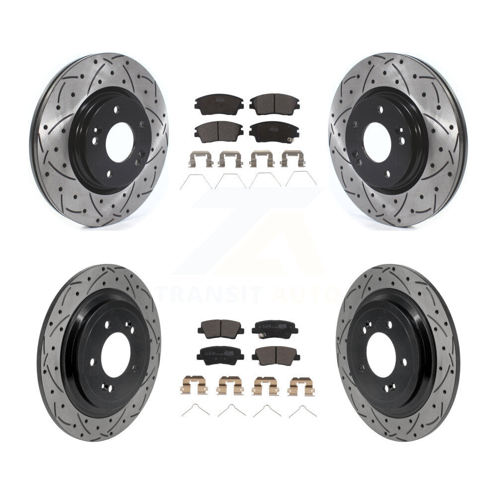 Coated Disc Rotors and Ceramic Brake Pads Kit-KDT-101877