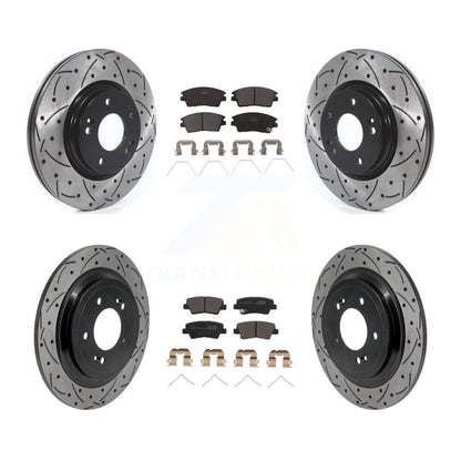 Coated Disc Rotors and Ceramic Brake Pads Kit-KDT-101877
