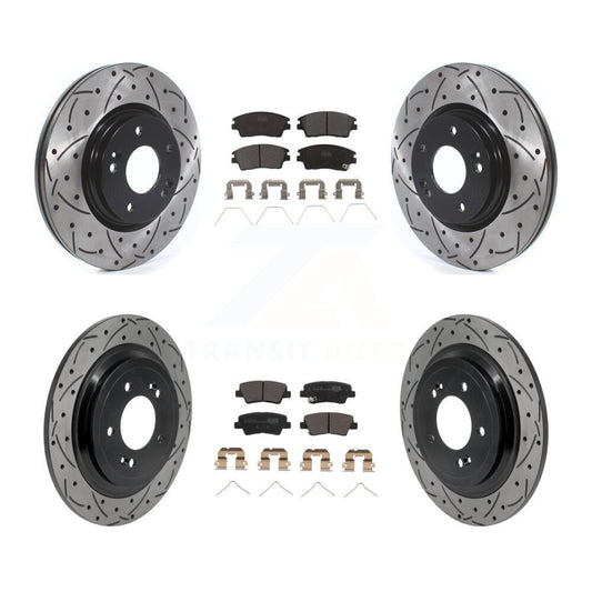 Coated Disc Rotors and Ceramic Brake Pads Kit-KDT-101877