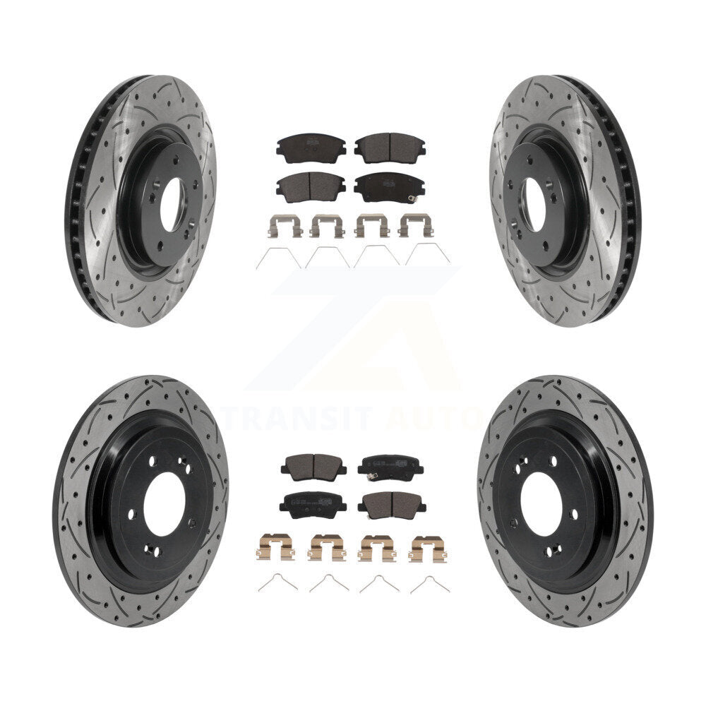 Coated Disc Rotors and Ceramic Brake Pads Kit-KDT-101878 Kit.bestparts.ca
