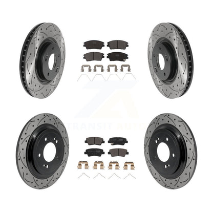 Coated Disc Rotors and Ceramic Brake Pads Kit-KDT-101878