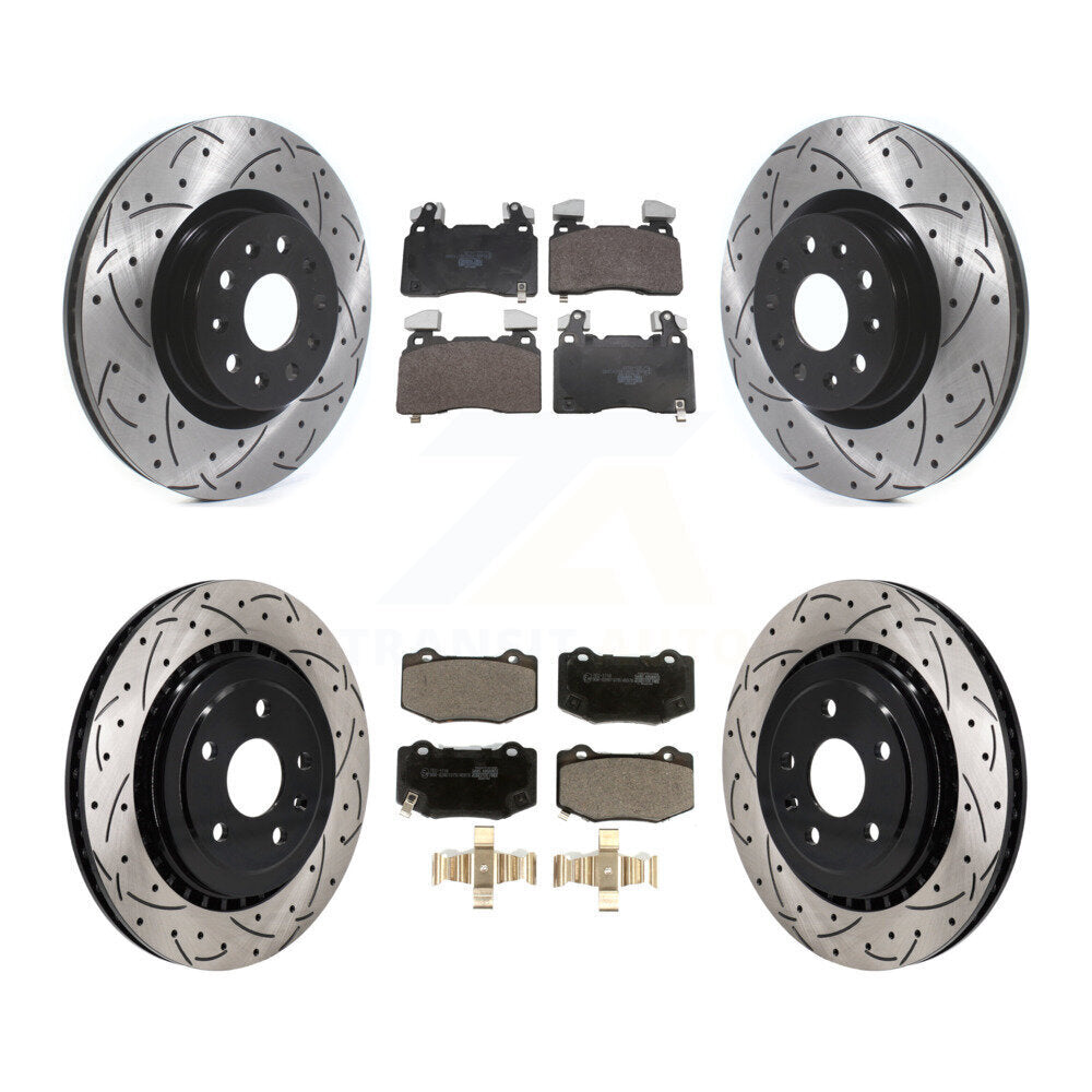 Coated Disc Rotors and Ceramic Brake Pads Kit-KDT-101880
