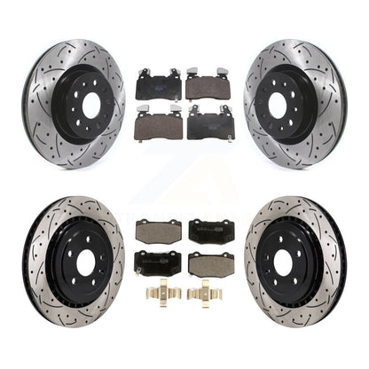 Coated Disc Rotors and Ceramic Brake Pads Kit-KDT-101880