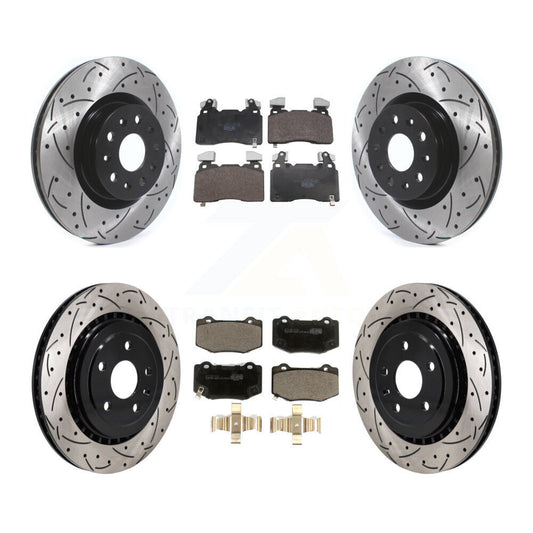 Coated Disc Rotors and Ceramic Brake Pads Kit-KDT-101880