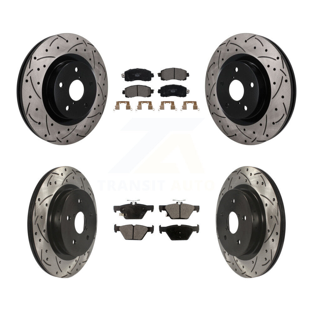 Coated Disc Rotors and Ceramic Brake Pads Kit-KDT-101883 Kit.bestparts.ca