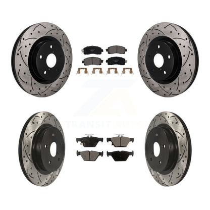 Coated Disc Rotors and Ceramic Brake Pads Kit-KDT-101883