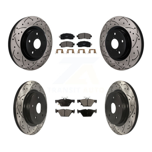 Coated Disc Rotors and Ceramic Brake Pads Kit-KDT-101883