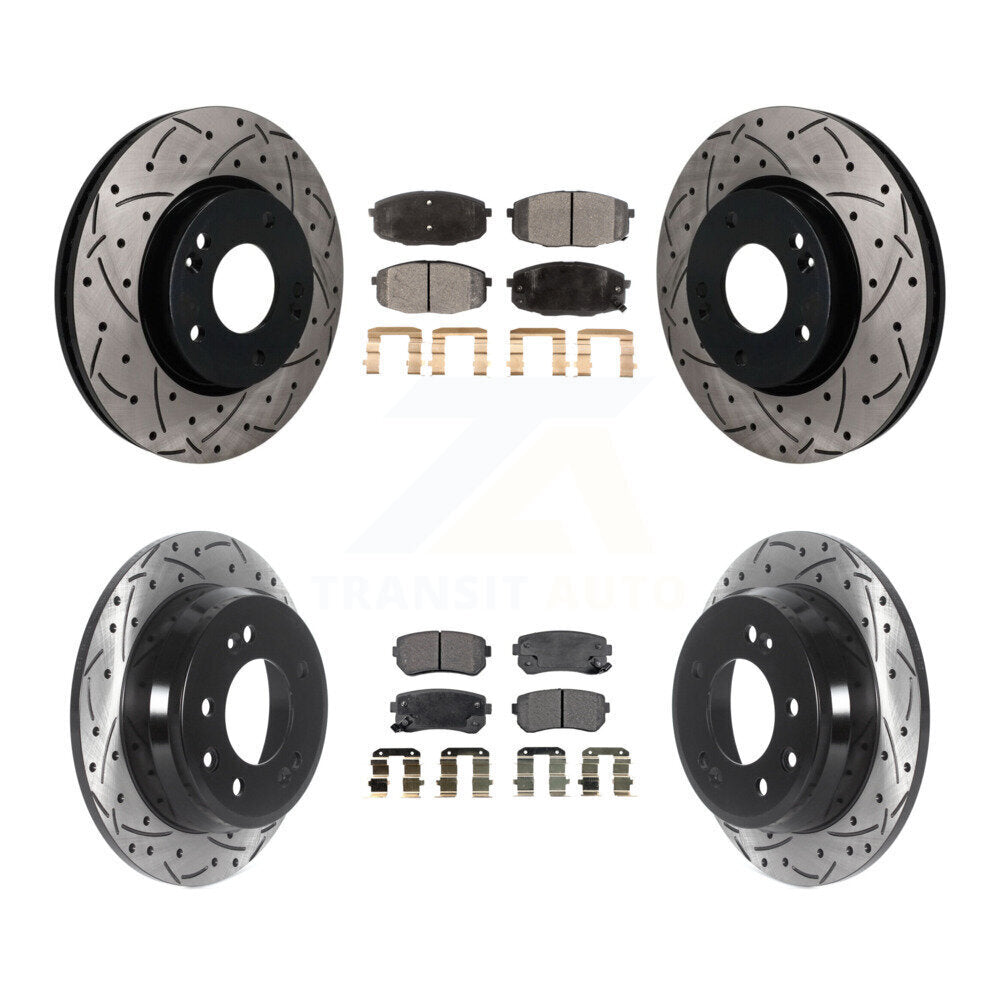 Coated Disc Rotors and Ceramic Brake Pads Kit-KDT-101887 Kit.bestparts.ca