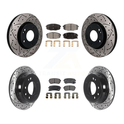 Coated Disc Rotors and Ceramic Brake Pads Kit-KDT-101887