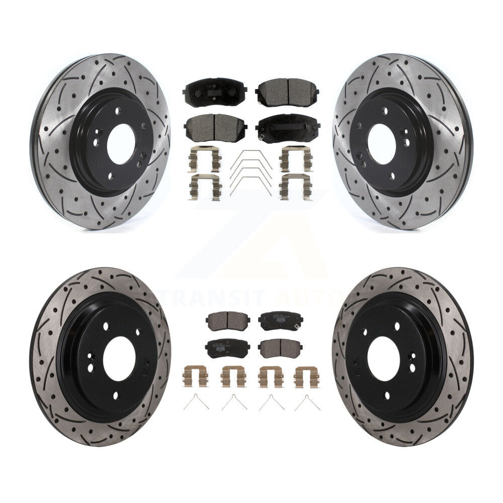 Coated Disc Rotors and Ceramic Brake Pads Kit-KDT-101888 Kit.bestparts.ca