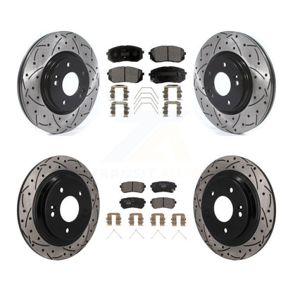 Coated Disc Rotors and Ceramic Brake Pads Kit-KDT-101888