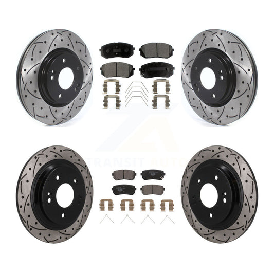 Coated Disc Rotors and Ceramic Brake Pads Kit-KDT-101888