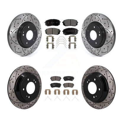 Coated Disc Rotors and Ceramic Brake Pads Kit-KDT-101889