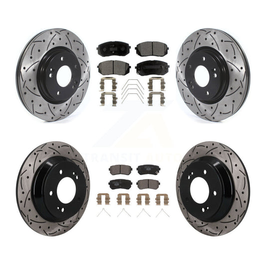 Coated Disc Rotors and Ceramic Brake Pads Kit-KDT-101889