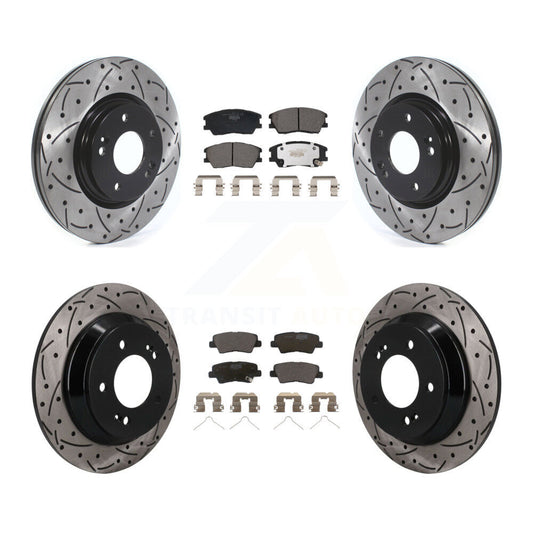 Coated Disc Rotors and Ceramic Brake Pads Kit-KDT-101890