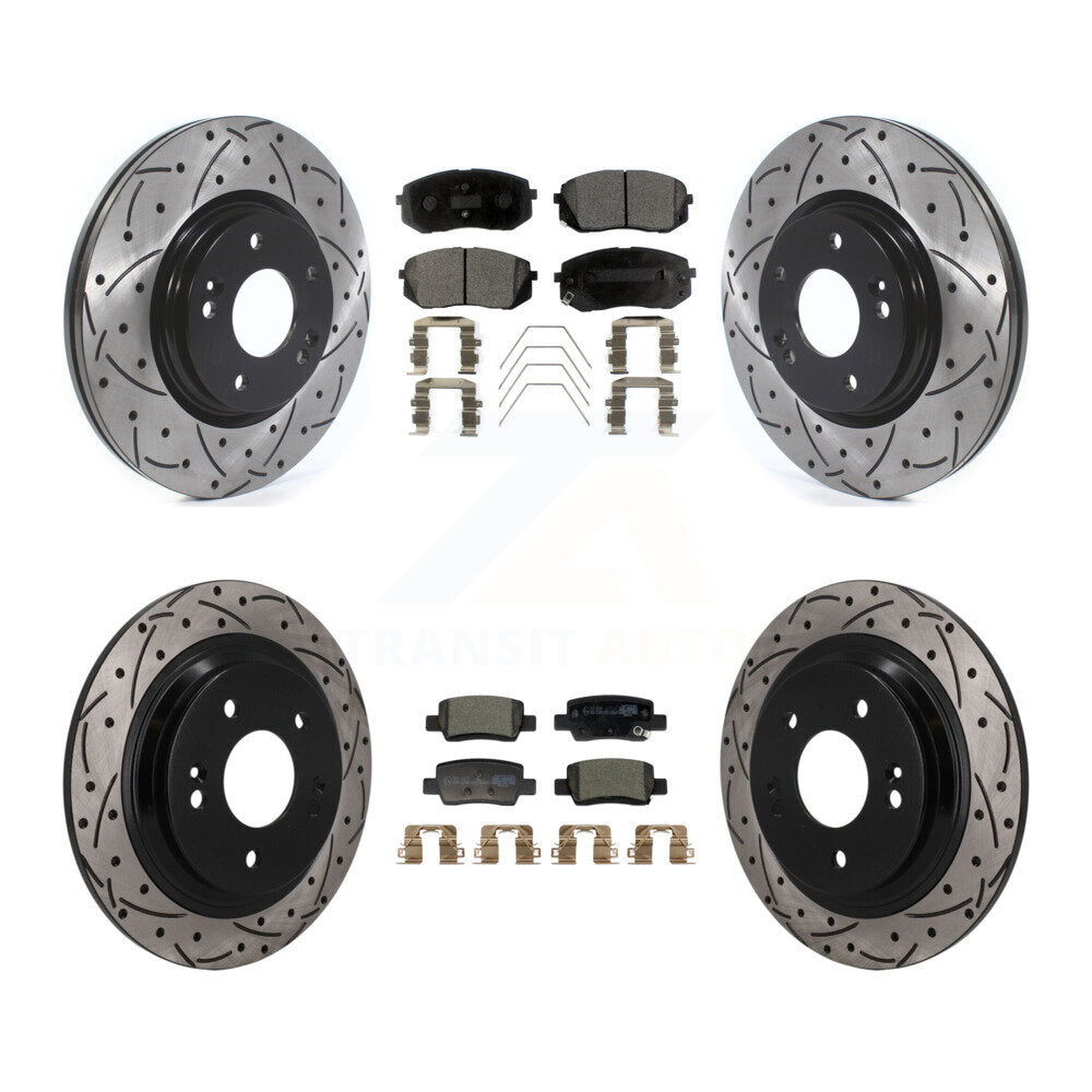 Coated Disc Rotors and Ceramic Brake Pads Kit-KDT-101891 Kit.bestparts.ca