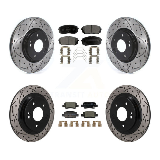 Coated Disc Rotors and Ceramic Brake Pads Kit-KDT-101891