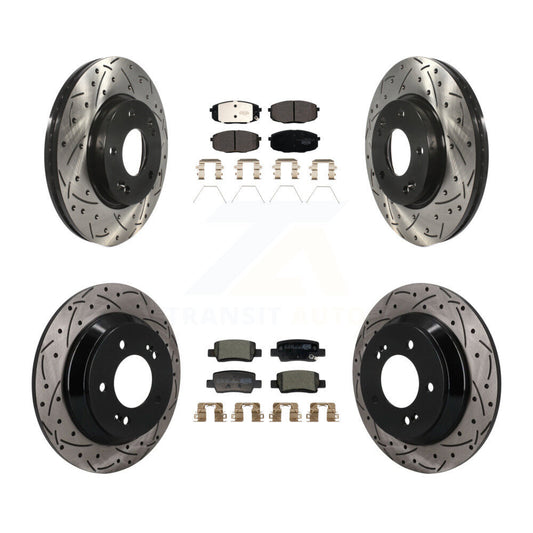 Coated Disc Rotors and Ceramic Brake Pads Kit-KDT-101892