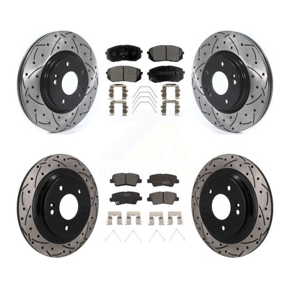 Coated Disc Rotors and Ceramic Brake Pads Kit-KDT-101893