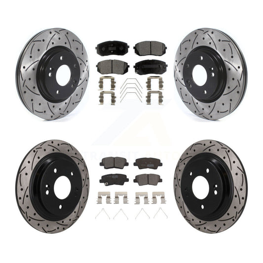 Coated Disc Rotors and Ceramic Brake Pads Kit-KDT-101893