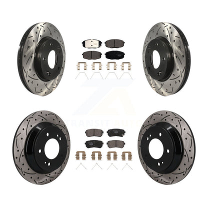 Coated Disc Rotors and Ceramic Brake Pads Kit-KDT-101894