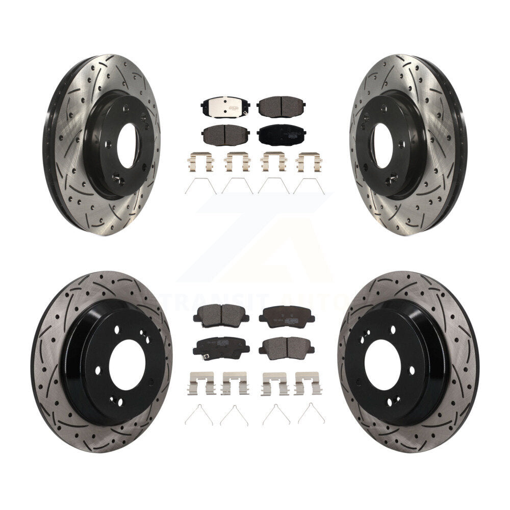 Coated Disc Rotors and Ceramic Brake Pads Kit-KDT-101895 Kit.bestparts.ca