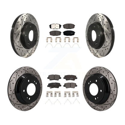 Coated Disc Rotors and Ceramic Brake Pads Kit-KDT-101895