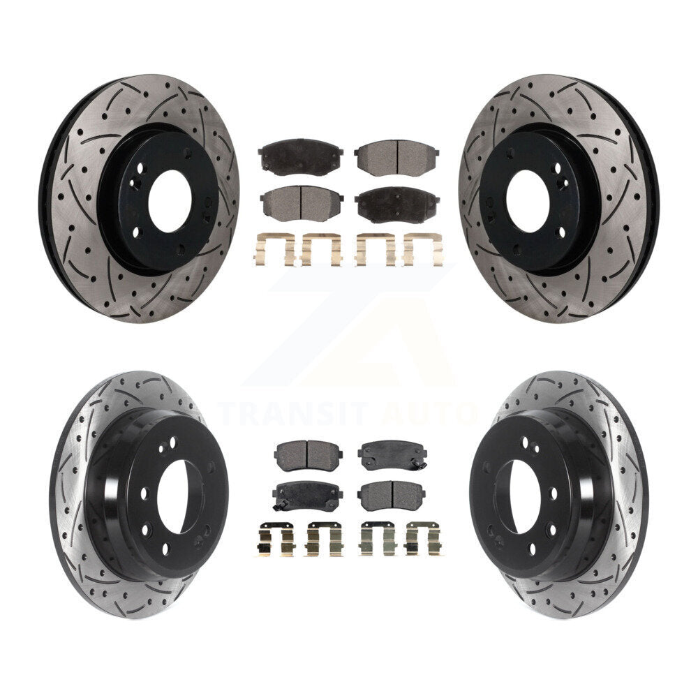 Coated Disc Rotors and Ceramic Brake Pads Kit-KDT-101899 Kit.bestparts.ca
