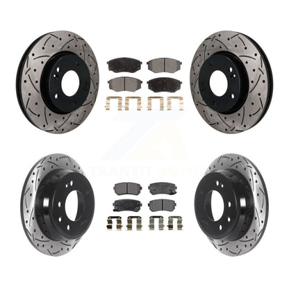 Coated Disc Rotors and Ceramic Brake Pads Kit-KDT-101899