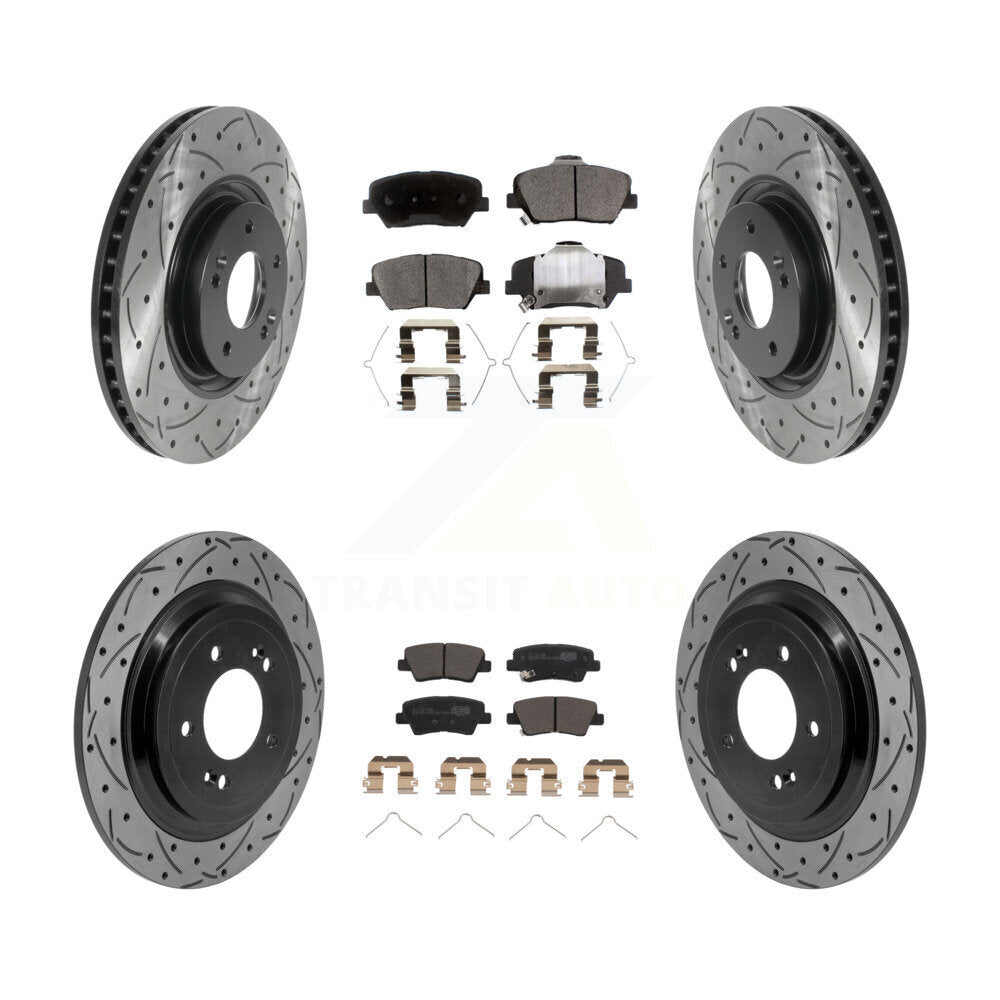 Coated Disc Rotors and Ceramic Brake Pads Kit-KDT-101922
