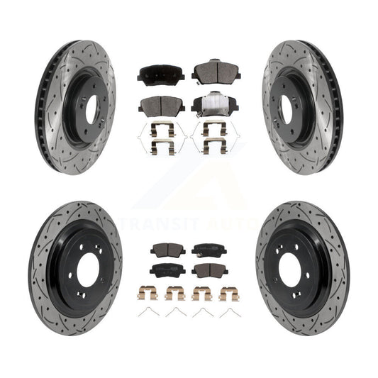 Coated Disc Rotors and Ceramic Brake Pads Kit-KDT-101922