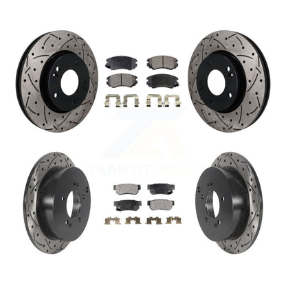 Coated Disc Rotors and Ceramic Brake Pads Kit-KDT-101925