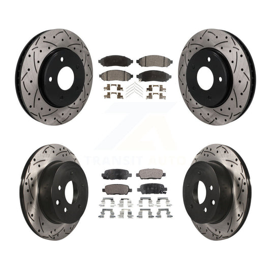 Coated Disc Rotors and Ceramic Brake Pads Kit-KDT-101934