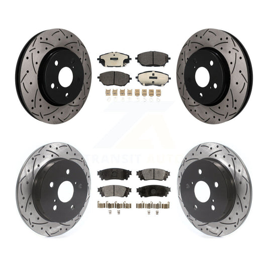 Coated Disc Rotors and Ceramic Brake Pads Kit-KDT-101936