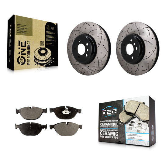 Disc Rotors and Ceramic Brake Pads Kit-KDT-101942