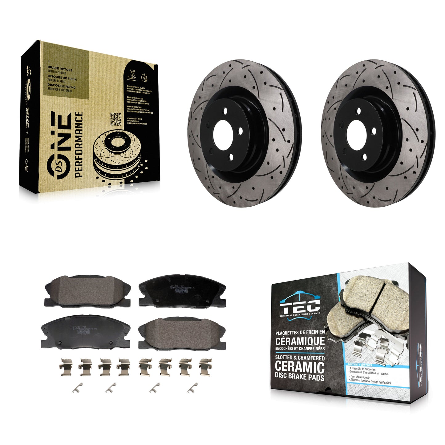 Disc Rotors and Ceramic Brake Pads Kit-KDT-101944 Kit.bestparts.ca