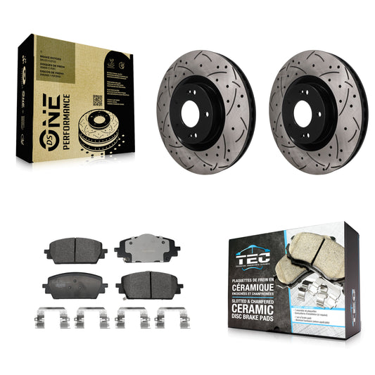 Disc Rotors and Ceramic Brake Pads Kit-KDT-101949