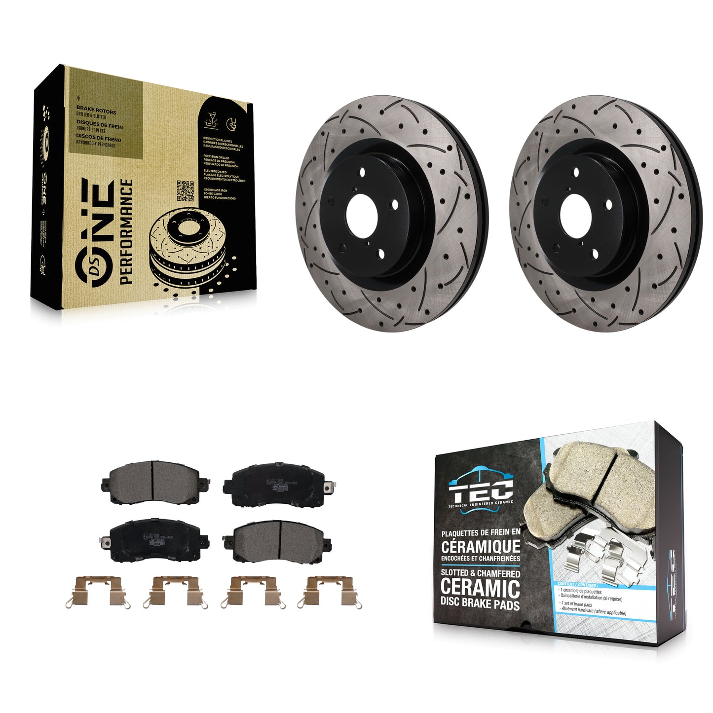 Disc Rotors and Ceramic Brake Pads Kit-KDT-101952 Kit.bestparts.ca