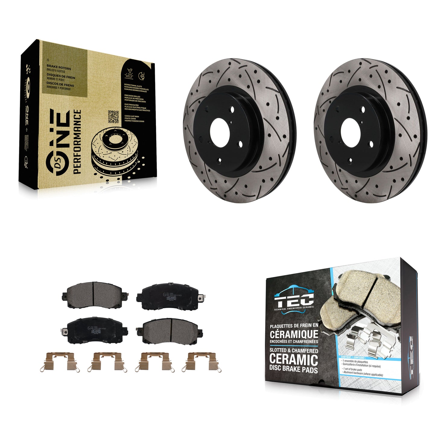 Disc Rotors and Ceramic Brake Pads Kit-KDT-101953 Kit.bestparts.ca