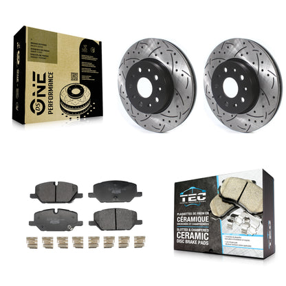 Coated Disc Rotors and Ceramic Brake Pads Kit-KDT-101955