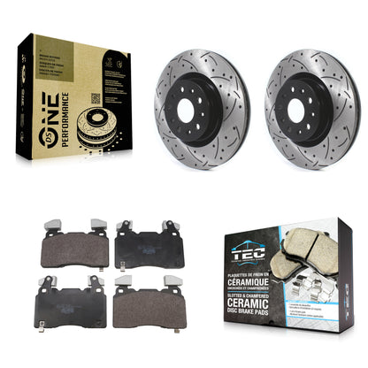 Coated Disc Rotors and Ceramic Brake Pads Kit-KDT-101956