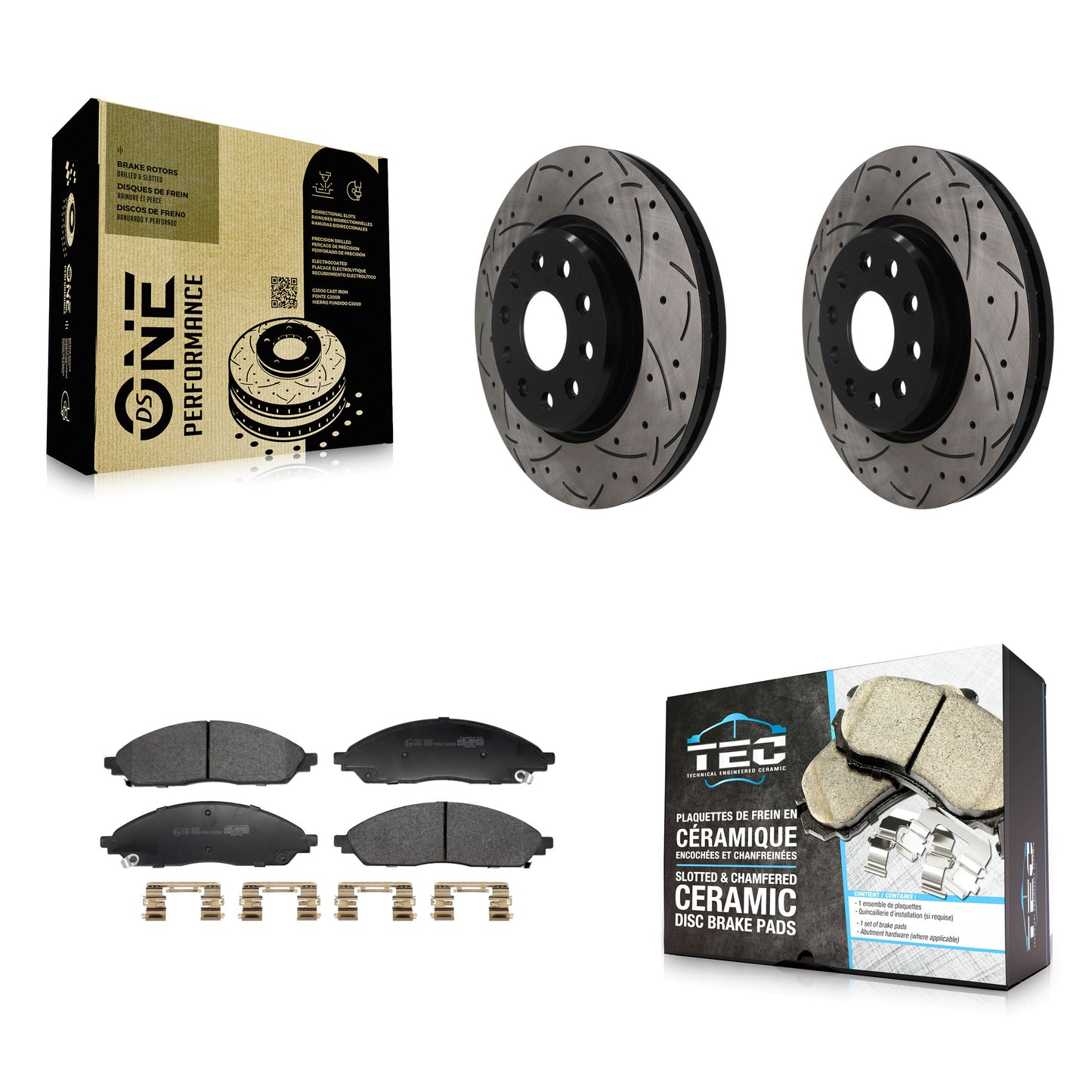 Disc Rotors and Ceramic Brake Pads Kit-KDT-101958 Kit.bestparts.ca