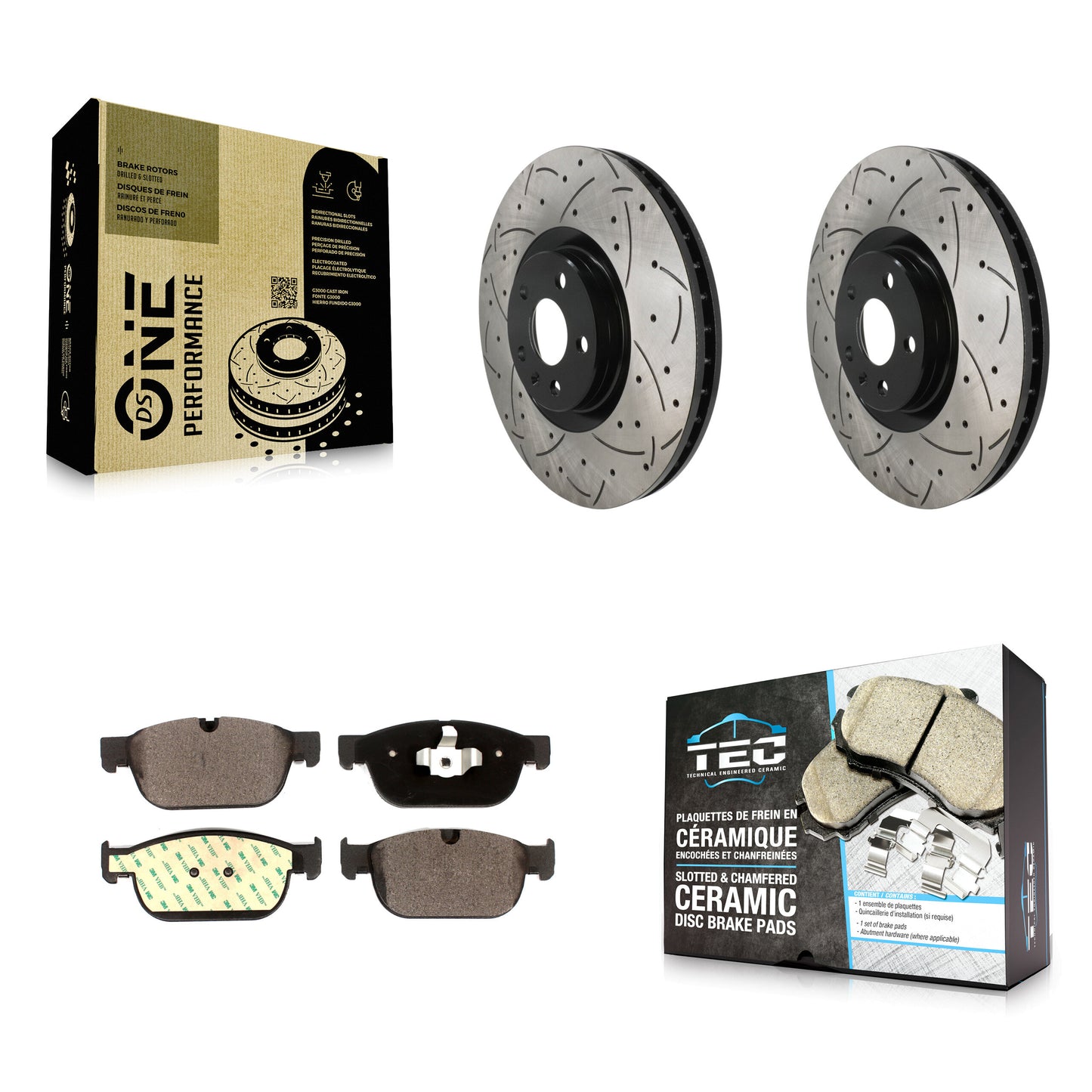 Disc Rotors and Ceramic Brake Pads Kit-KDT-101959 Kit.bestparts.ca