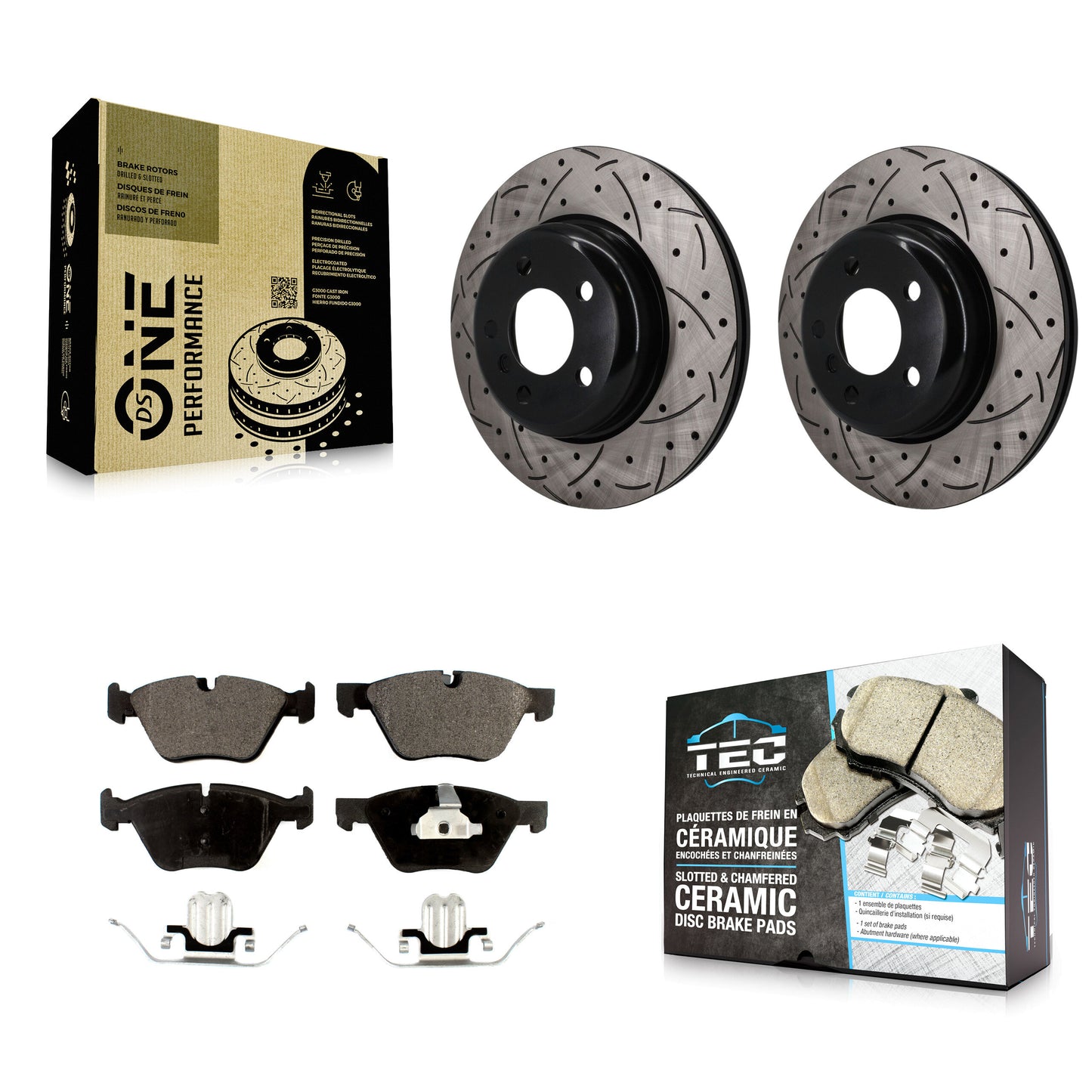Disc Rotors and Ceramic Brake Pads Kit-KDT-101962 Kit.bestparts.ca