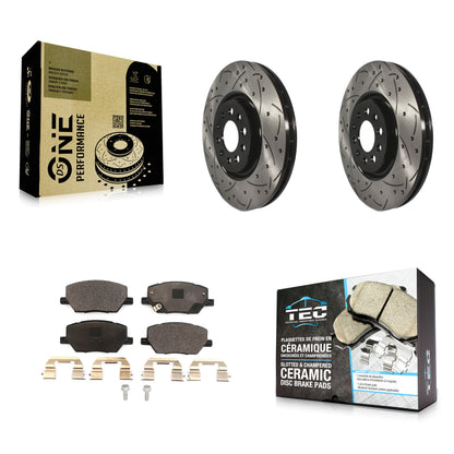 Coated Disc Rotors and Ceramic Brake Pads Kit-KDT-101974