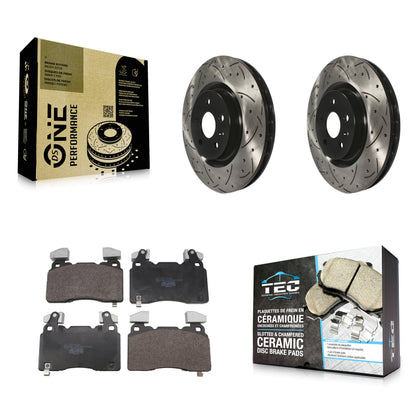 Coated Disc Rotors and Ceramic Brake Pads Kit-KDT-101980